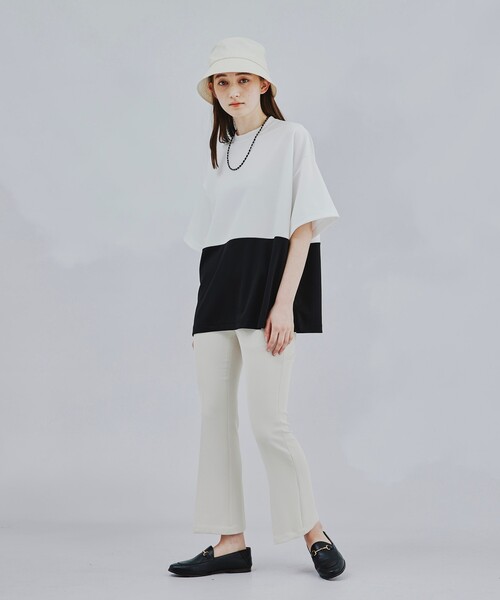 tk.TAKEO KIKUCHI（ティーケータケオキクチ）の「◆スリムフレアパンツ（その他パンツ・メンズ・ブラック/アイボリー・66/03/02）」の18枚目の写真