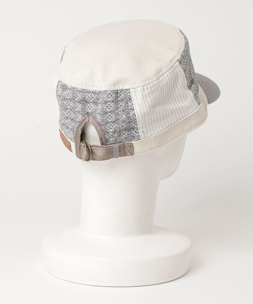 【Sillage】コットン パッチワーク キャップ 総柄 Sillage】コットン パッチワーク キャップ 総柄