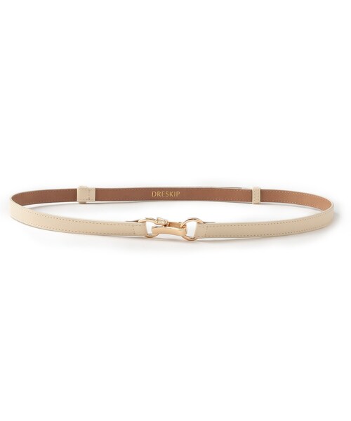 DRESKIP(ドレスキップ)の「◆スライドリングバックルベルト(ベルト・レディース・ブラウン系/ブラック/アイボリー・00)」の2枚目の写真