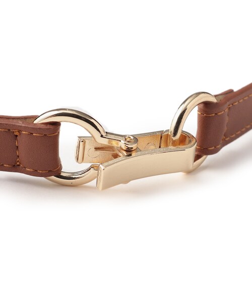 DRESKIP(ドレスキップ)の「◆スライドリングバックルベルト(ベルト・レディース・ブラウン系/ブラック/アイボリー・00)」の5枚目の写真