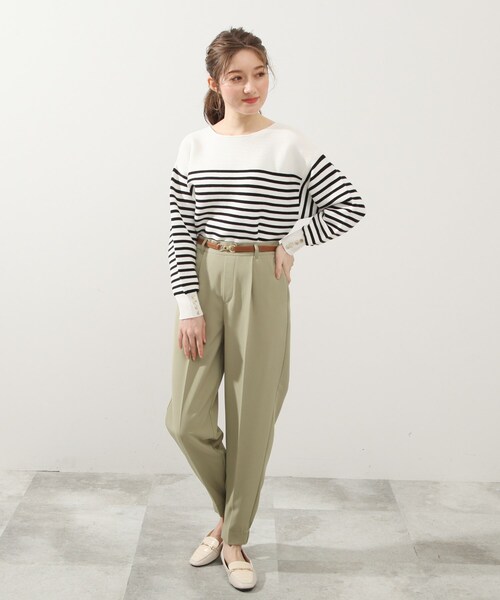 DRESKIP(ドレスキップ)の「◆スライドリングバックルベルト(ベルト・レディース・ブラウン系/ブラック/アイボリー・00)」の6枚目の写真