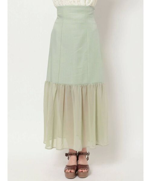 dazzlin（ダズリン）の「レースアップスイッチングスカート（スカート・レディース・ブラウン/グリーン/アイボリー・SMALL/MEDIUM）」の22枚目の写真