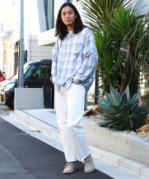 BEAMS（ビームス）の「BEAMS / テトロンレーヨン ミニレギュラー イージーシャツ（シャツ/ブラウス・メンズ・ベージュ/ネイビー/サックスブルー・S/M/L/XL）」の6枚目の写真