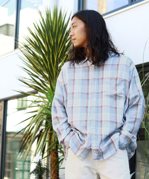 BEAMS（ビームス）の「BEAMS / テトロンレーヨン ミニレギュラー イージーシャツ（シャツ/ブラウス・メンズ・ベージュ/ネイビー/サックスブルー・S/M/L/XL）」の13枚目の写真