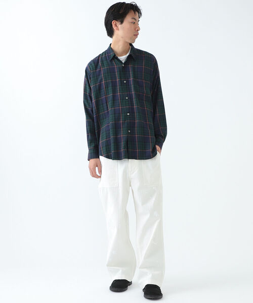BEAMS（ビームス）の「BEAMS / テトロンレーヨン ミニレギュラー イージーシャツ（シャツ/ブラウス・メンズ・ベージュ/ネイビー/サックスブルー・S/M/L/XL）」の14枚目の写真