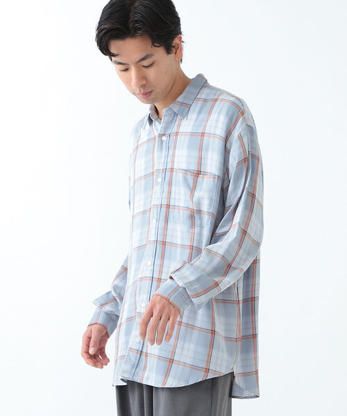 BEAMS（ビームス）の「BEAMS / テトロンレーヨン ミニレギュラー イージーシャツ（シャツ/ブラウス・メンズ・ベージュ/ネイビー/サックスブルー・S/M/L/XL）」の12枚目の写真