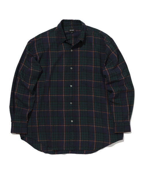 BEAMS（ビームス）の「BEAMS / テトロンレーヨン ミニレギュラー イージーシャツ（シャツ/ブラウス・メンズ・ベージュ/ネイビー/サックスブルー・S/M/L/XL）」の21枚目の写真