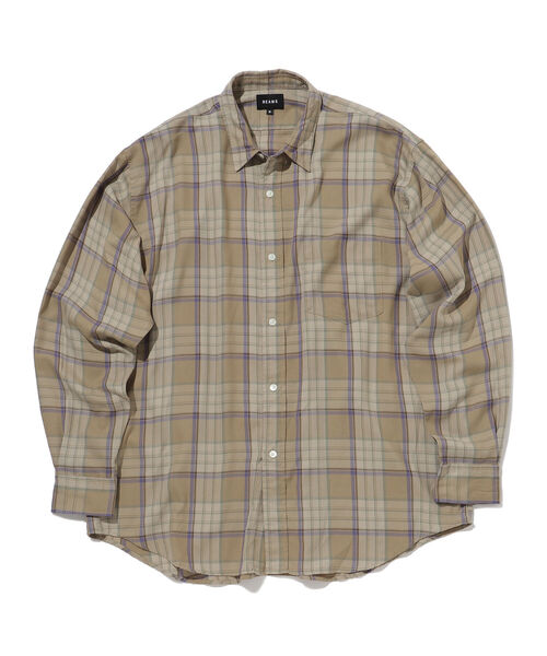 BEAMS（ビームス）の「BEAMS / テトロンレーヨン ミニレギュラー イージーシャツ（シャツ/ブラウス・メンズ・ベージュ/ネイビー/サックスブルー・S/M/L/XL）」の22枚目の写真