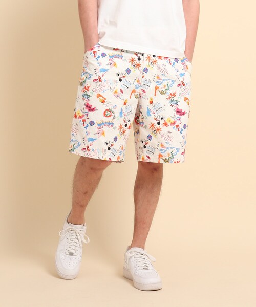 40ct&525(フォーティーカラッツアンドゴーニーゴ)の「POPプリント ショーツ(その他パンツ・メンズ・ホワイト系1/ライトグリーン系/ネイビー系・01/02/03)」の1枚目の写真