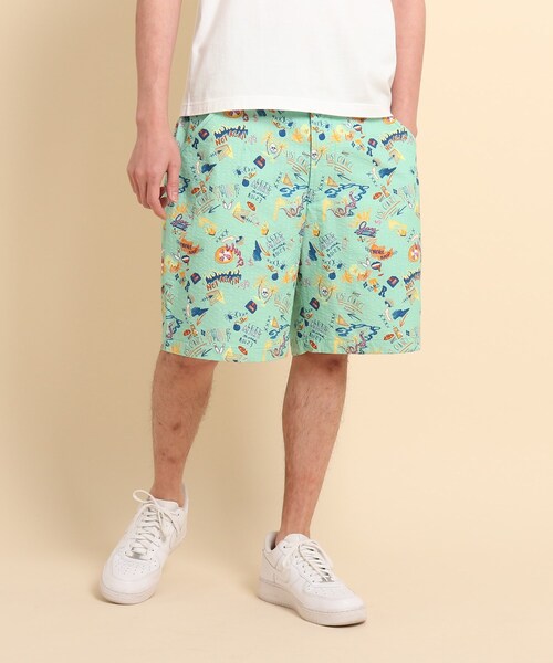 40ct&525(フォーティーカラッツアンドゴーニーゴ)の「POPプリント ショーツ(その他パンツ・メンズ・ホワイト系1/ライトグリーン系/ネイビー系・01/02/03)」の2枚目の写真