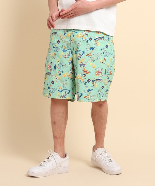 40ct&525(フォーティーカラッツアンドゴーニーゴ)の「POPプリント ショーツ(その他パンツ・メンズ・ホワイト系1/ライトグリーン系/ネイビー系・01/02/03)」の5枚目の写真