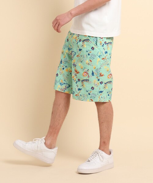 40ct&525(フォーティーカラッツアンドゴーニーゴ)の「POPプリント ショーツ(その他パンツ・メンズ・ホワイト系1/ライトグリーン系/ネイビー系・01/02/03)」の6枚目の写真