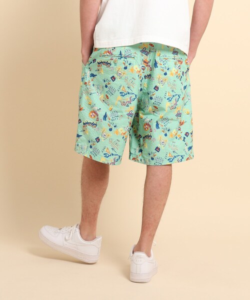 40ct&525(フォーティーカラッツアンドゴーニーゴ)の「POPプリント ショーツ(その他パンツ・メンズ・ホワイト系1/ライトグリーン系/ネイビー系・01/02/03)」の7枚目の写真