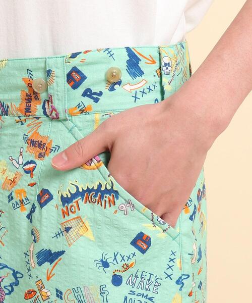 40ct&525(フォーティーカラッツアンドゴーニーゴ)の「POPプリント ショーツ(その他パンツ・メンズ・ホワイト系1/ライトグリーン系/ネイビー系・01/02/03)」の9枚目の写真