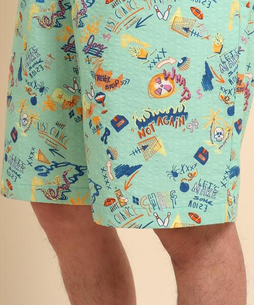 40ct&525(フォーティーカラッツアンドゴーニーゴ)の「POPプリント ショーツ(その他パンツ・メンズ・ホワイト系1/ライトグリーン系/ネイビー系・01/02/03)」の12枚目の写真