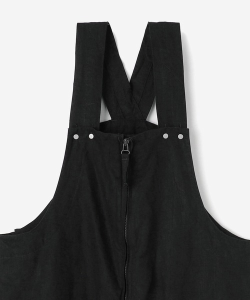 Kaptain Sunshine（キャプテン サンシャイン）の「KAPTAIN SUNSHINE | リネンオーバーオール BLK WOMEN（サロペット/オーバーオール・レディース・ブラック・28）」の8枚目の写真