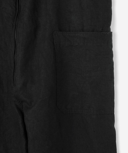 Kaptain Sunshine（キャプテン サンシャイン）の「KAPTAIN SUNSHINE | リネンオーバーオール BLK WOMEN（サロペット/オーバーオール・レディース・ブラック・28）」の13枚目の写真