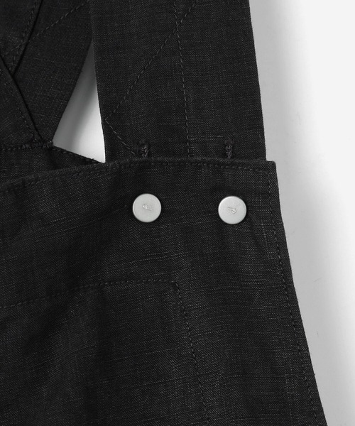 Kaptain Sunshine（キャプテン サンシャイン）の「KAPTAIN SUNSHINE | リネンオーバーオール BLK WOMEN（サロペット/オーバーオール・レディース・ブラック・28）」の9枚目の写真
