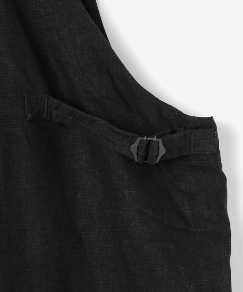 Kaptain Sunshine（キャプテン サンシャイン）の「KAPTAIN SUNSHINE | リネンオーバーオール BLK WOMEN（サロペット/オーバーオール・レディース・ブラック・28）」の12枚目の写真