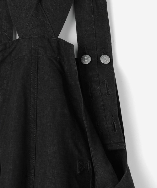 Kaptain Sunshine（キャプテン サンシャイン）の「KAPTAIN SUNSHINE | リネンオーバーオール BLK WOMEN（サロペット/オーバーオール・レディース・ブラック・28）」の10枚目の写真