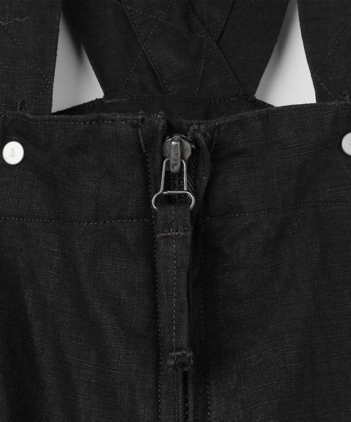 Kaptain Sunshine（キャプテン サンシャイン）の「KAPTAIN SUNSHINE | リネンオーバーオール BLK WOMEN（サロペット/オーバーオール・レディース・ブラック・28）」の11枚目の写真