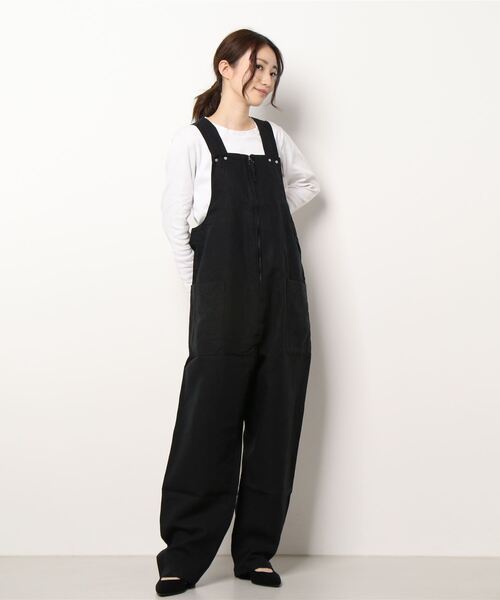 Kaptain Sunshine（キャプテン サンシャイン）の「KAPTAIN SUNSHINE | リネンオーバーオール BLK WOMEN（サロペット/オーバーオール・レディース・ブラック・28）」の15枚目の写真