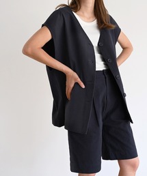 CANAL JEAN | RCW BLUE LABEL(ブルーレーベル) コットンリネンオーバーベスト(その他アウター)