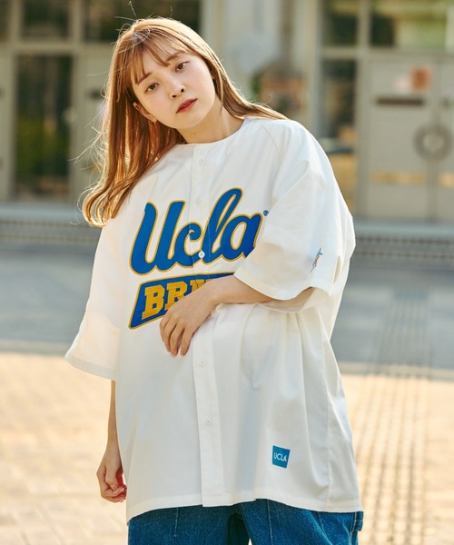 UCLA(ユーシーエルエー)の「WEB限定/UCLAベースボールシャツ(シャツ/ブラウス・メンズ・ホワイト/グリーン/ネイビー・FREE)」の20枚目の写真
