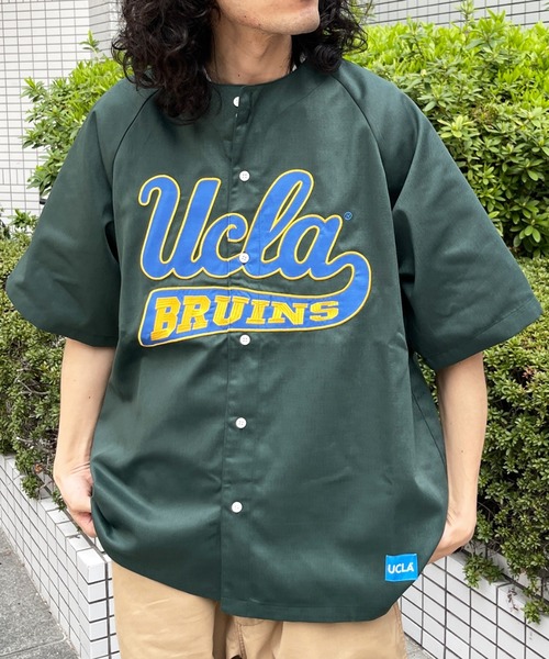 UCLA(ユーシーエルエー)の「WEB限定/UCLAベースボールシャツ(シャツ/ブラウス・メンズ・ホワイト/グリーン/ネイビー・FREE)」の14枚目の写真