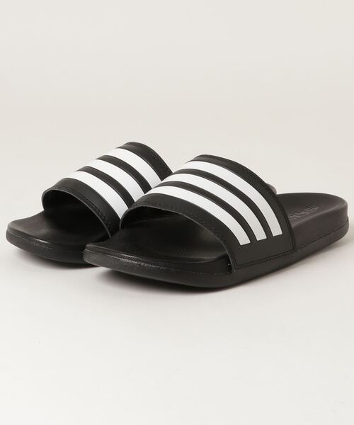 adidas（アディダス）の「アディレッタ コンフォート サンダル / Adilette Comfort Slides / シャワーサンダル / アディダス adidas（サンダル・メンズ・ブラック×ホワイト/ブラック×ブラック/ネイビー×ホワイト/ホワイト・23.5cm/24.5cm/25.5cm/26.5cm/27.5cm/28.5cm/22.5cm）」の12枚目の写真