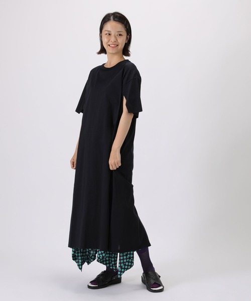 ZUCCAのワンピース ZUCCa / S サッカーチェックジャージィー / ワンピース(M navy