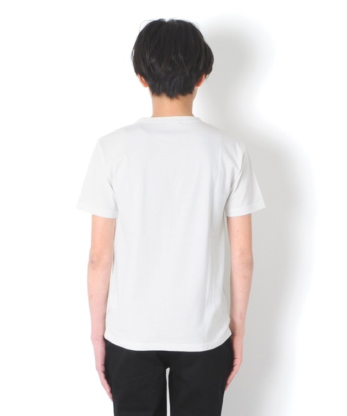 GLAZOS（グラソス）の「OE天竺・縦ロゴプリント半袖Tシャツ（Tシャツ/カットソー・キッズ・ホワイト/ブラック/レッド・130cm/150cm/170cm/140cm/160cm）」の10枚目の写真