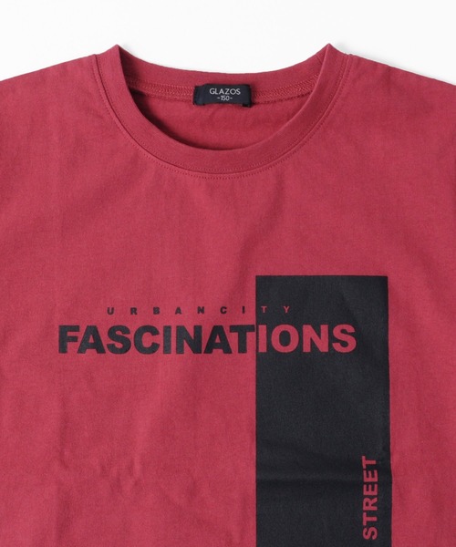 GLAZOS（グラソス）の「OE天竺・縦ロゴプリント半袖Tシャツ（Tシャツ/カットソー・キッズ・ホワイト/ブラック/レッド・130cm/150cm/170cm/140cm/160cm）」の6枚目の写真