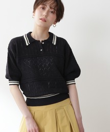 N.（N. Natural Beauty Basic） | ◆アイレットポロニット(ニット/セーター)