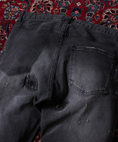 RE: Number (N)ine】VINTAGE CLASH SLIM TAPERED DENIM PANTS
