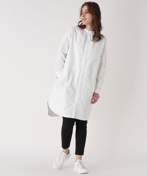 LAURA ASHLEY（ローラアシュレイ）の「コットン(綿)オックスロングシャツ（シャツ/ブラウス・レディース・ホワイト・38）」の11枚目の写真