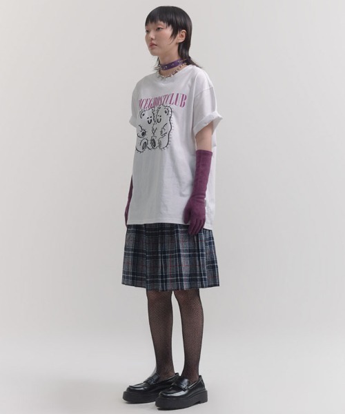 NICE GHOST CLUB(ナイスゴーストクラブ)の「『NICE GHOST CLUB/ナイスゴーストクラブ』NUMBER TRACING DRAWING TEE/フロントグラフィック 半袖Tシャツ(Tシャツ/カットソー・レディース・ホワイト/ブラック/ネイビー・M/L)」の21枚目の写真