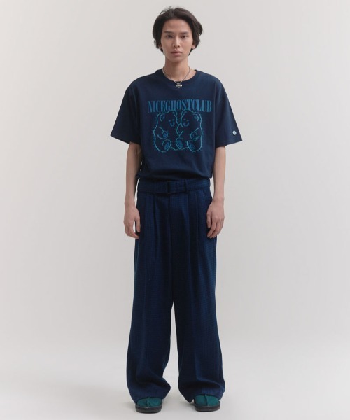 NICE GHOST CLUB(ナイスゴーストクラブ)の「『NICE GHOST CLUB/ナイスゴーストクラブ』NUMBER TRACING DRAWING TEE/フロントグラフィック 半袖Tシャツ(Tシャツ/カットソー・レディース・ホワイト/ブラック/ネイビー・M/L)」の22枚目の写真