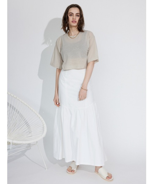 アリシアスタン　ホワイトM ALEXIA STAM（アリシアスタン）の「Square Neck Top /パッドin