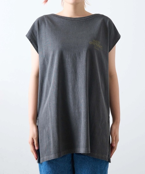 WEGO（ウィゴー）の「WEGO/ヴィンテージライクプリントノースリーブT（タンクトップ・レディース・スミクロ/オートミール・FREE）」の17枚目の写真