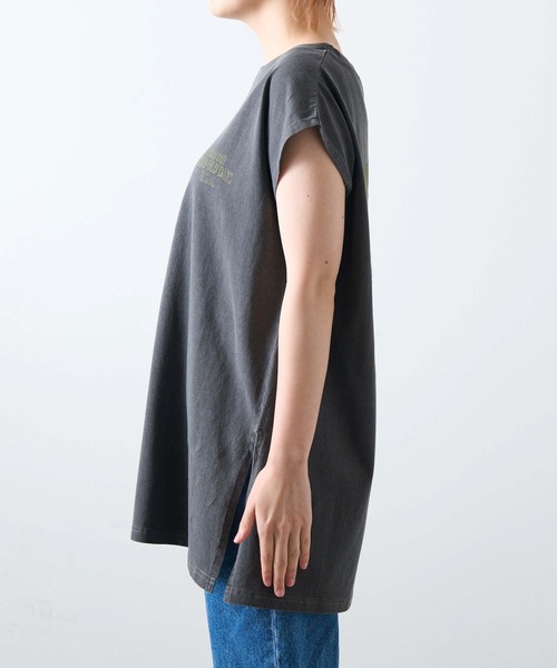 WEGO（ウィゴー）の「WEGO/ヴィンテージライクプリントノースリーブT（タンクトップ・レディース・スミクロ/オートミール・FREE）」の18枚目の写真