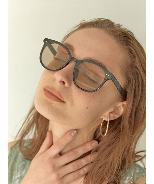 ACYM（アシーム）の「Big flame color サングラス（サングラス・レディース・ブラック/モカ・FREE）」の7枚目の写真