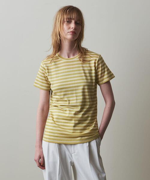 トップス Steven Alan WOOL BORDER SHORT SLEEVE TEE Steven Alan（スティーブンアラン）の「＜Steven Alan＞WOOL
