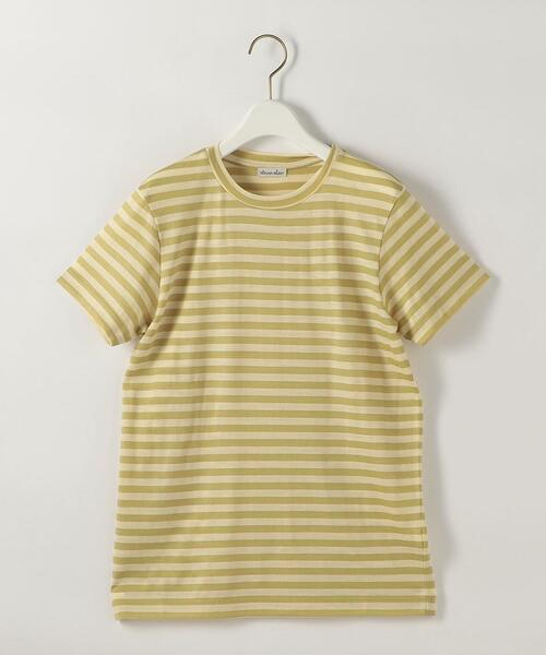 トップス Steven Alan WOOL BORDER SHORT SLEEVE TEE Steven Alan（スティーブンアラン）の「＜Steven Alan＞WOOL