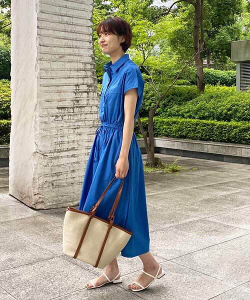 OPAQUE.CLIP（オペークドットクリップ）の「◆ブレードバスケットビッグトートバッグ（トートバッグ・レディース・ブラック/ベージュ・00）」の10枚目の写真