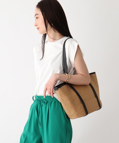 OPAQUE.CLIP（オペークドットクリップ）の「◆ブレードバスケットビッグトートバッグ（トートバッグ・レディース・ブラック/ベージュ・00）」の17枚目の写真