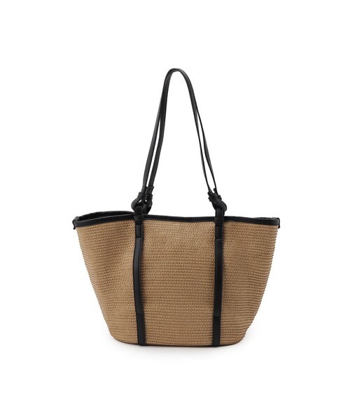 OPAQUE.CLIP（オペークドットクリップ）の「◆ブレードバスケットビッグトートバッグ（トートバッグ・レディース・ブラック/ベージュ・00）」の18枚目の写真
