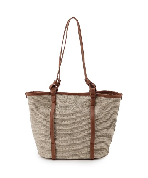 OPAQUE.CLIP（オペークドットクリップ）の「◆ブレードバスケットビッグトートバッグ（トートバッグ・レディース・ブラック/ベージュ・00）」の21枚目の写真