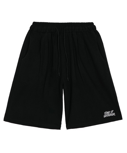 crump（クランプ）の「【crump 】2タック ワイドロングスウェットショートパンツ / TWO-TUCK WIDE LONG SWEAT SHORTS（その他パンツ・レディース・ブラック/グレー・MEDIUM/LARGE/X-LARGE）」の3枚目の写真