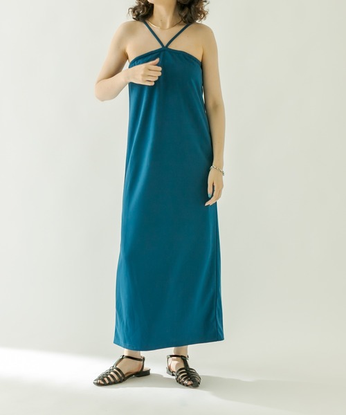 mystic（ミスティック）の「Vキャミワンピース（ワンピース・レディース・オフホワイト/ブラック/ブルー・1/2）」の18枚目の写真